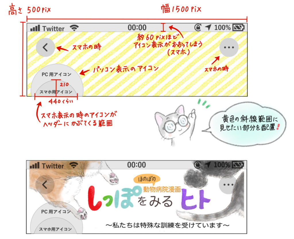 Twitterヘッダー画像とアイコンの制作いたします いのぼんイラスト制作所