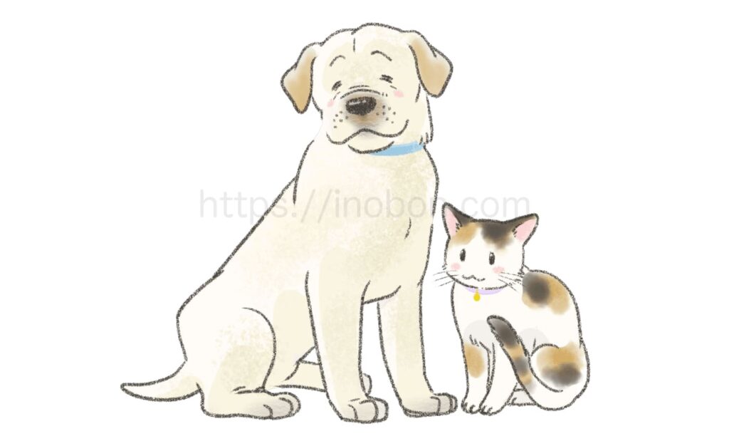 犬や猫のイラスト】ペットの健康管理・飼い主様向け情報コンテンツの