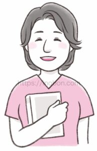 優しく微笑むベテランコンサルタント