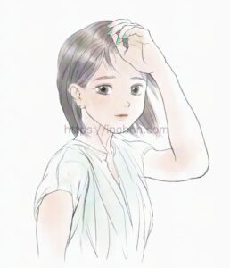 清らかなイメージの女性