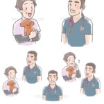 獣医師と飼い主の色んな表情とポーズ