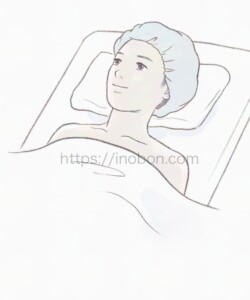 メディカ出版 オンラインセミナー 2024年【看護師・助産師のための無痛分娩】 ベッドで仰向けになっている